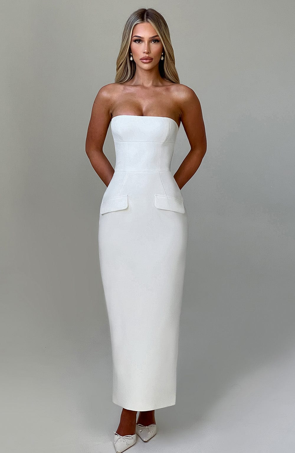 Vanessa Midaxi Dress-Ivory