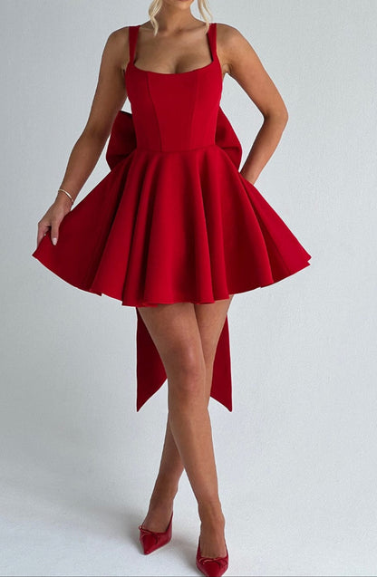 Edvige Mini Dress - Red