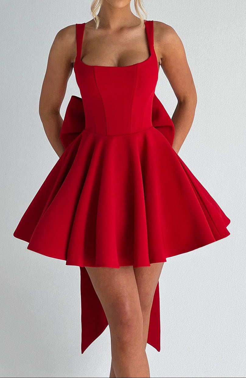 Edvige Mini Dress - Red