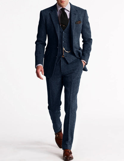 Men's Tweed Tuxedo Suit | Complete