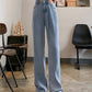 Basic baggy air jeans with a high waist
