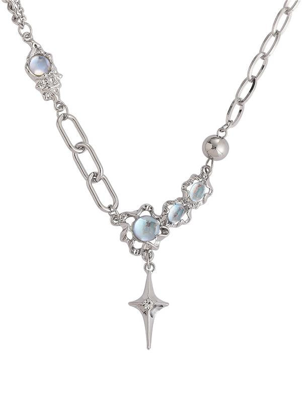 Y2k Star Moonstone Necklace