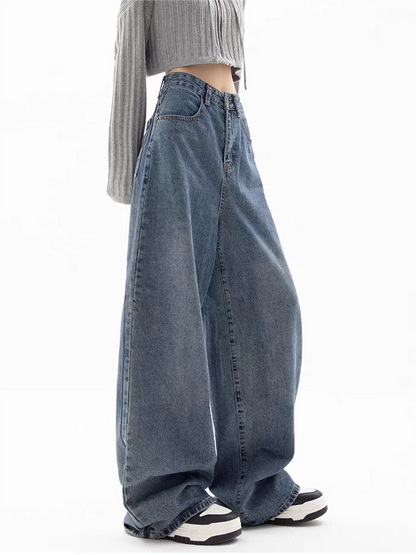 2000s Blue Baggy Boyfriend Jeans