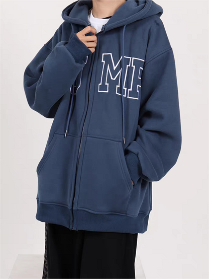 Retro Sport Oversized Hoodie with Slogan