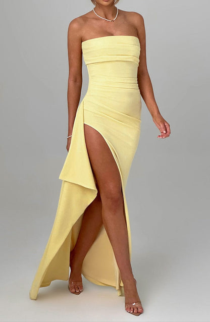 Sara Maxi Dress - Lemon