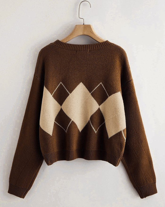 Vintage argyle sweater
