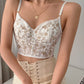 Vintage bustier corset with lace detailing
